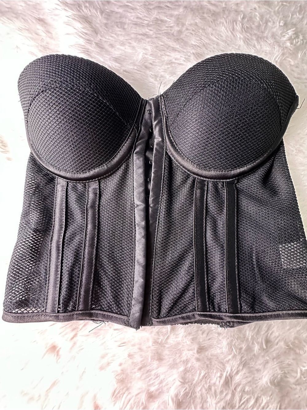 superdown Black Strapless Bustier Corset